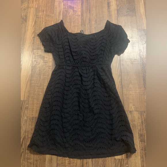 La Blanca boho classic beach spring Swimwear Cover-ups mini dress eyelet coastal - Picture 4 of 5